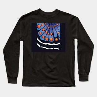 Butterfly Wing Collection -Spotted Blue Long Sleeve T-Shirt